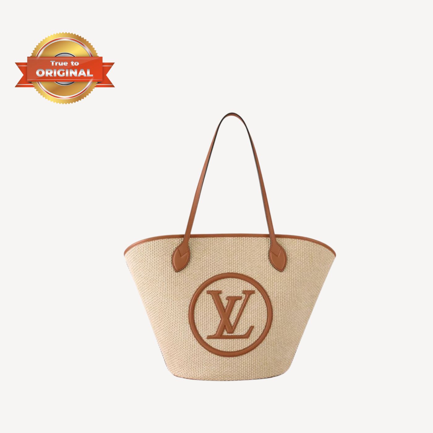 [True-to-ORIGINAL] Louis Vuitton Saint Jacques Raffia Brown For Women 22.4in/57cm
